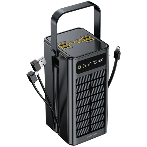 تصویر پاوربانک شارژی خورشیدی گرین لاین Solar X ظرفیت 60000 میلیآمپر ساعت با شارژ سریع PD 20W با نورپردازی مناسب و نمای واضح محصول