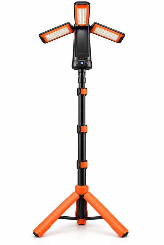 جزئیات کیفیت ساخت و متریال بهکاررفته در چراغ کمپینگ پایه دار LED Camping light