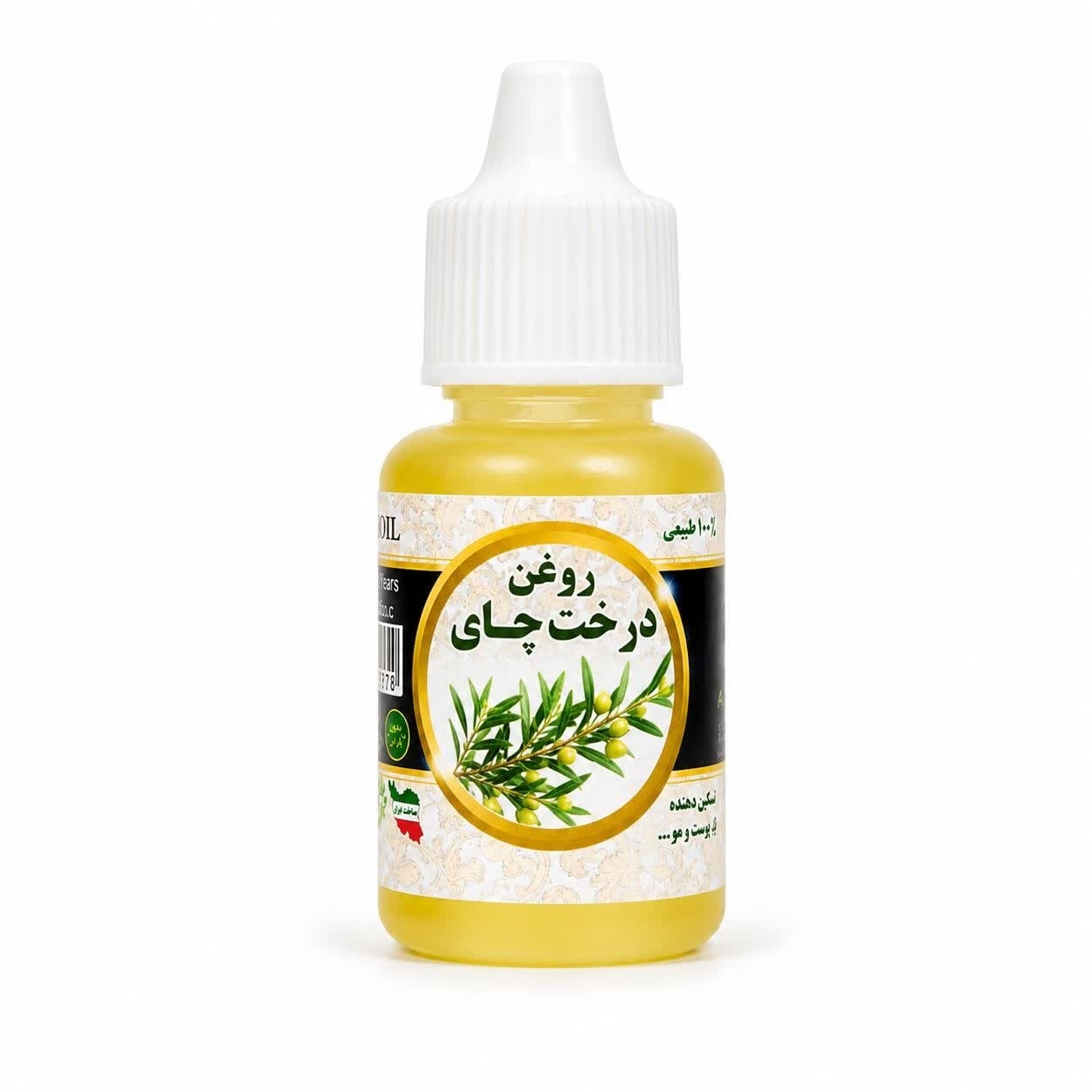 جزئیات کیفیت ساخت و متریال به‌کاررفته در روغن گیاهی درخت چای 20 میل