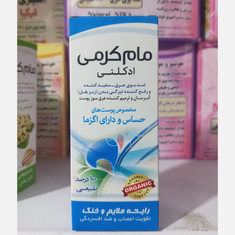 نمای جانبی و طراحی ظاهری مام کرم گیاهیی نیکا رایحه ادکلنی خنک با رنگبندی جذاب