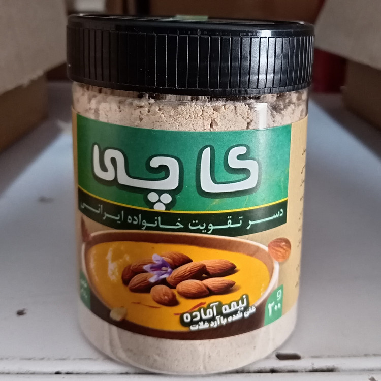 بافت و جنس مواد اولیه کاچی نیمه آماده 200 گرم کاملا ارگانیک در نمای نزدیک