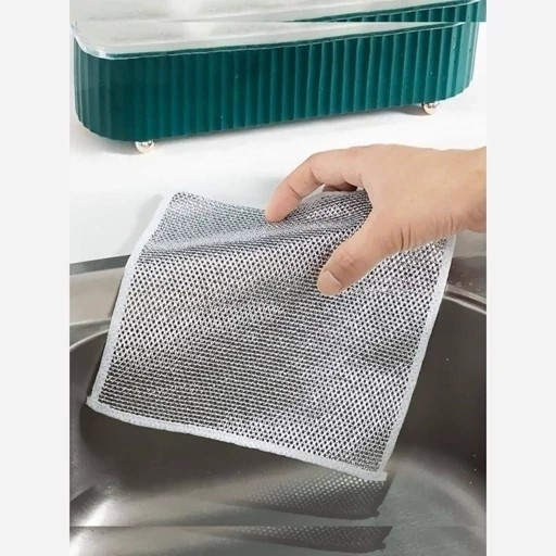 جزئیات دقیق قطعات و اجزای اسکاج دو لایه اسکاج میکرو فایبر در نمای ماکرو