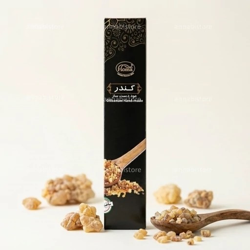نمای جانبی و طراحی ظاهری عود کندر ( بخور گیاهی) با رنگبندی جذاب