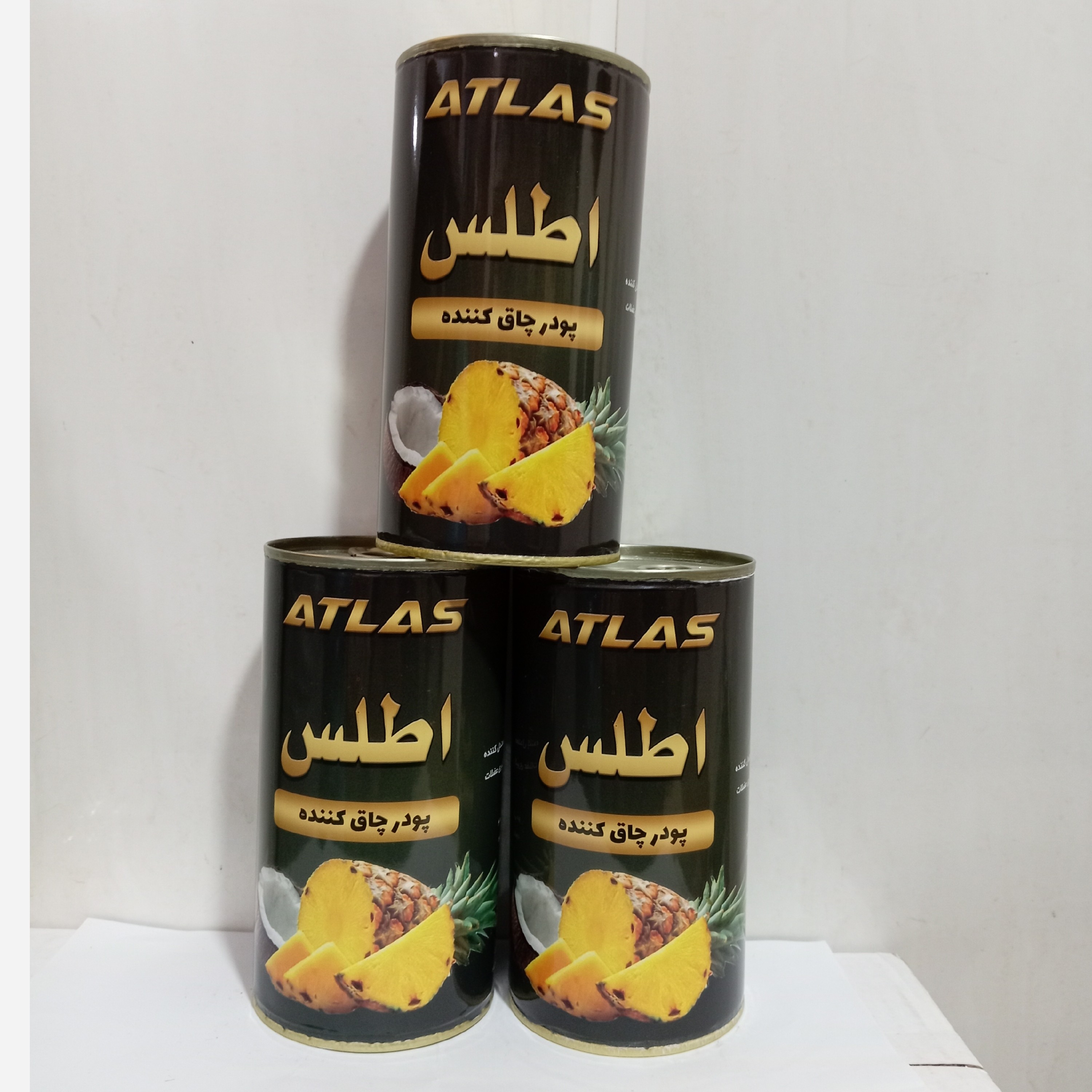 نمای پشت و اجزای تشکیلدهنده پودر گیاهی افزایش وزن اطلس 450 گرم ارگانیک با کیفیت بالا