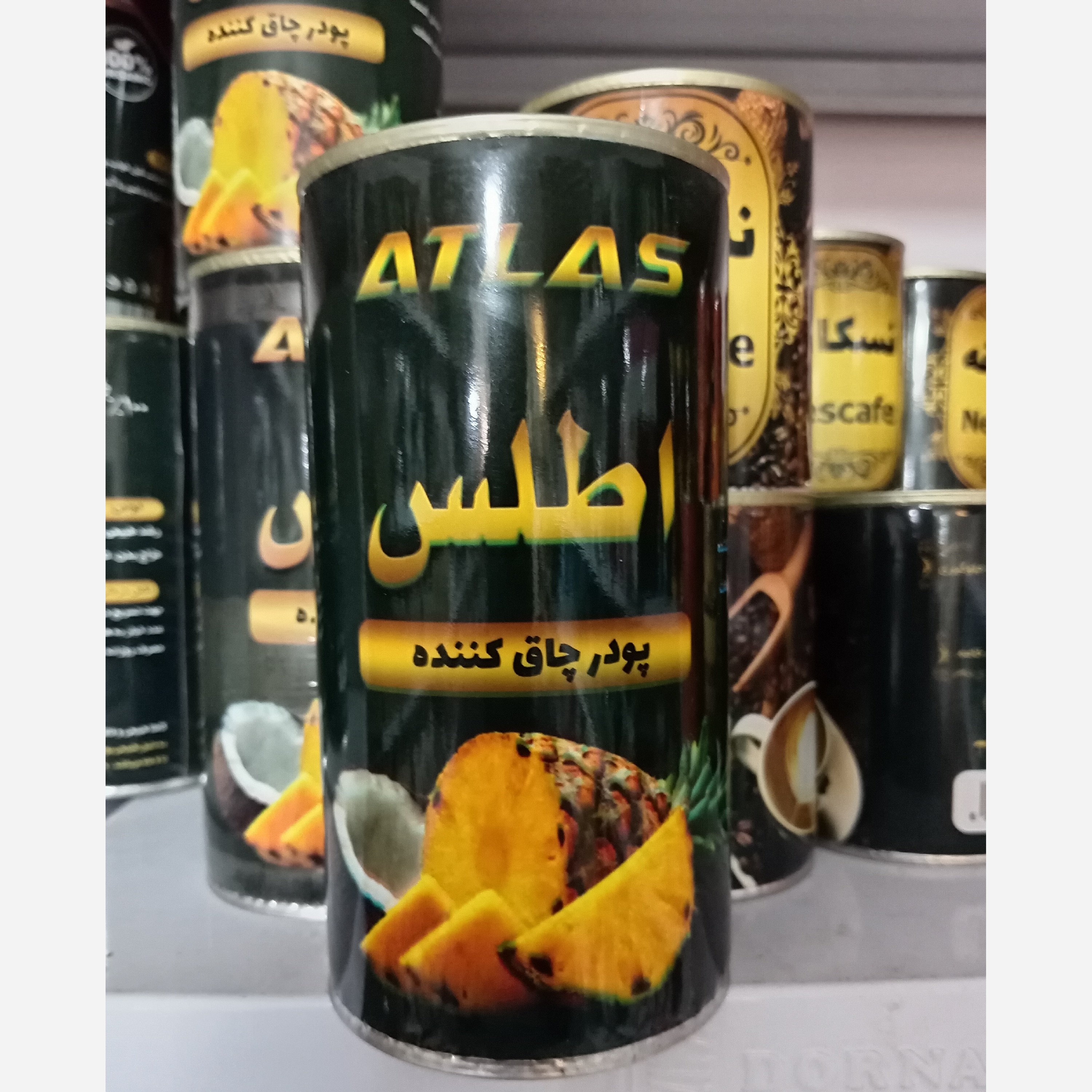 نمای محصول پودر گیاهی افزایش وزن اطلس 450 گرم ارگانیک با تمامی جزئیات ظاهری و فنی