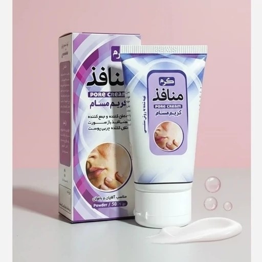 نمای پشت و اجزای تشکیلدهنده کرم گیاهی منافذ با کیفیت بالا