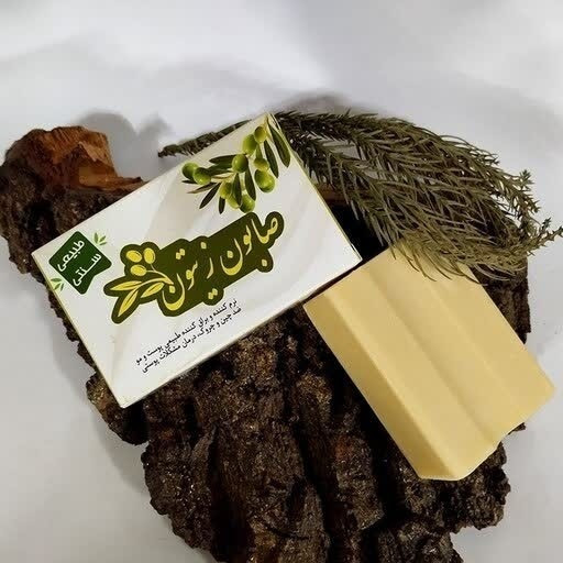 نمای جانبی و طراحی ظاهری صابون گیاهی زیتون ارگانیک مرغوب با رنگبندی جذاب