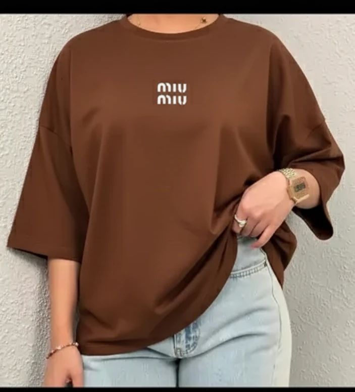 جزئیات کیفیت ساخت و متریال بهکاررفته در تیشرت miumiu زنانه - نمای 6_1