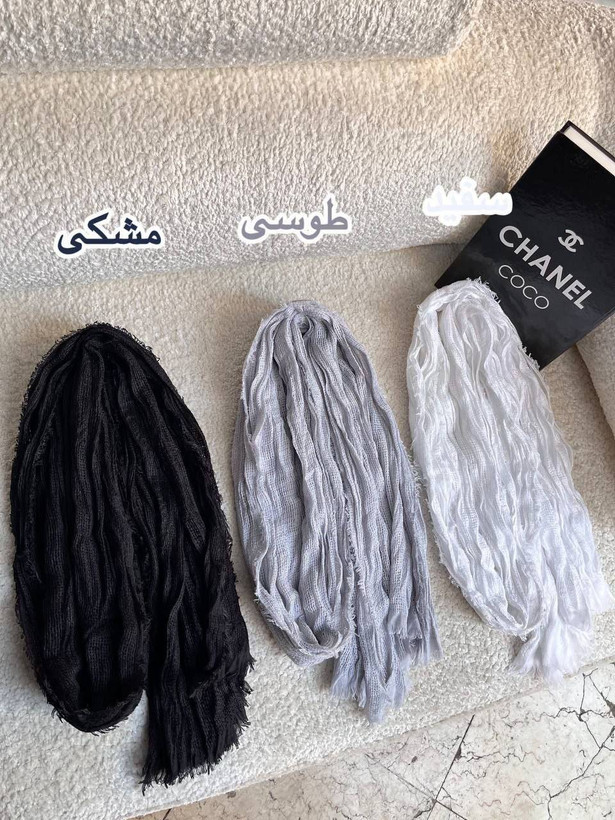 بستهبندی اورجینال شال حصیری دور ریش زنانه همراه با مشخصات فنی محصول - نمای 7_1