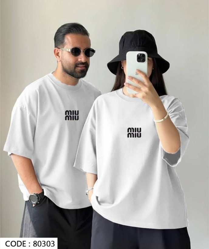 جزئیات کیفیت ساخت و متریال بهکاررفته در تیشرت باکسی چاپی miumiu کاپلی - نمای 6_1