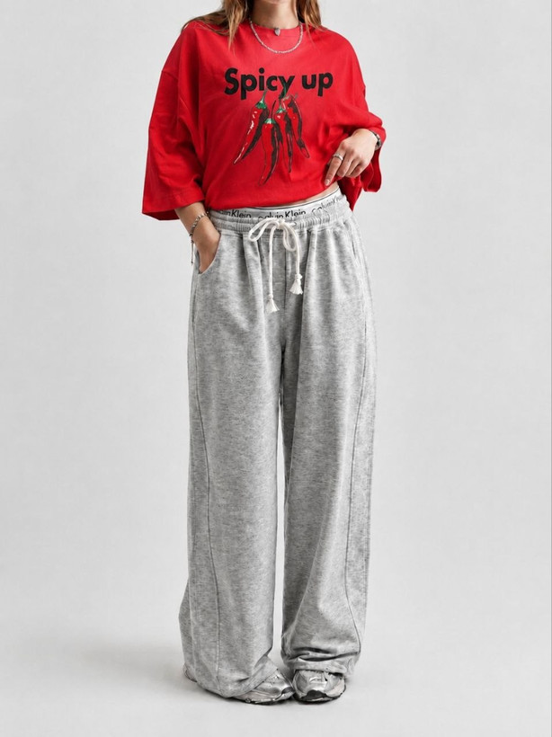 بستهبندی اورجینال ست تیشرت و شلوار دو کاره فلفل همراه با مشخصات فنی محصول
