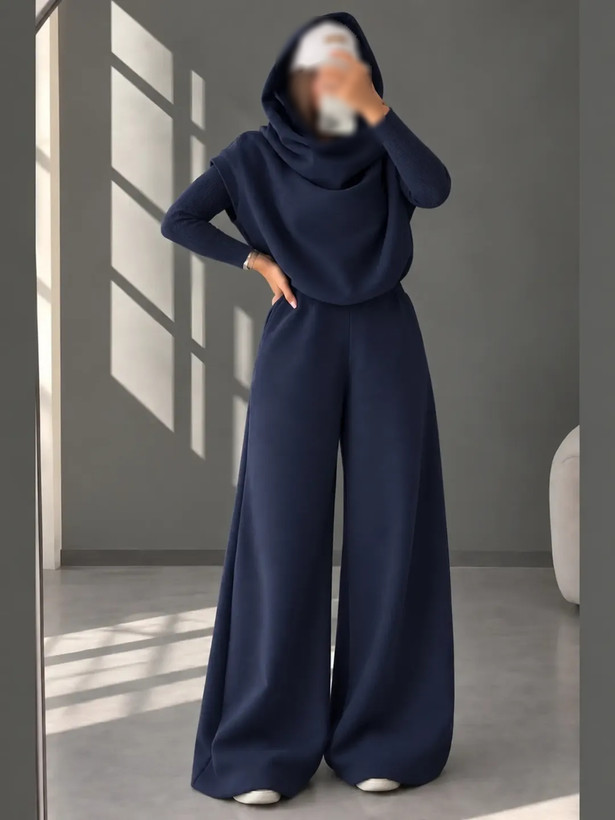 جزئیات دقیق قطعات و اجزای وست و شلوار کومو پاییزه زنانه در نمای ماکرو - نمای 14_1