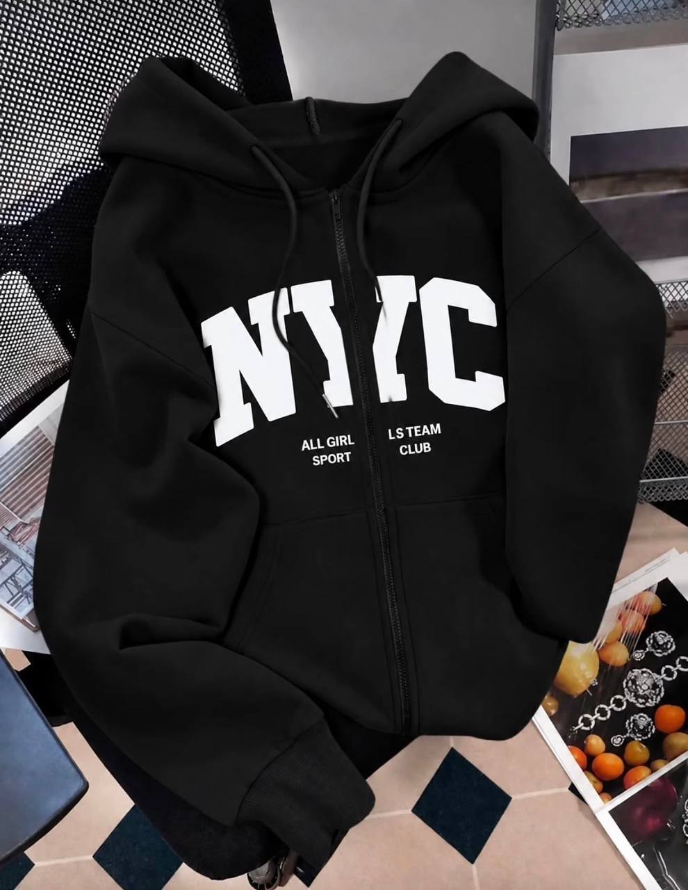 جزئیات کیفیت ساخت و متریال بهکاررفته در سویشرت NYC ترند پاییزه