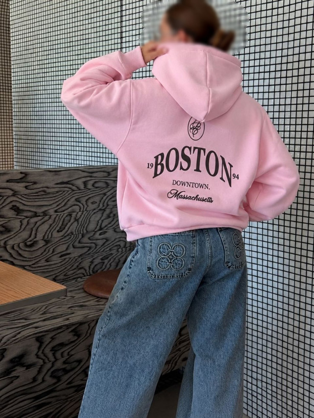 جزئیات کیفیت ساخت و متریال بهکاررفته در هودی جیب کانگورویی زنانه BOSTON - نمای 11_1