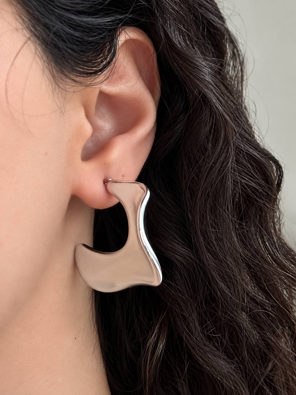 گوشواره تکی مینیمال ۱۱۰۵۴ | طرح شیک و ضد حساسیت