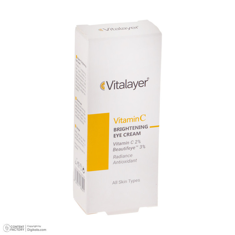 جزئیات دقیق قطعات و اجزای کرم دور چشم ویتالیر مدل Vitamin C حجم 20 میلی لیتر در نمای ماکرو - نمای 6_1