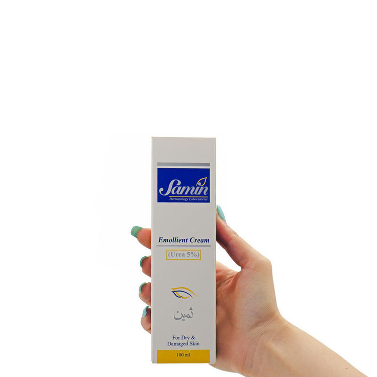 جزئیات دقیق قطعات و اجزای کرم نرمکننده اوسرین و اوره 5درصد ثمین مناسب پوست خشک و آسیبدیده حجم 100 میلیلیتر در نمای ماکرو - نمای 5_1